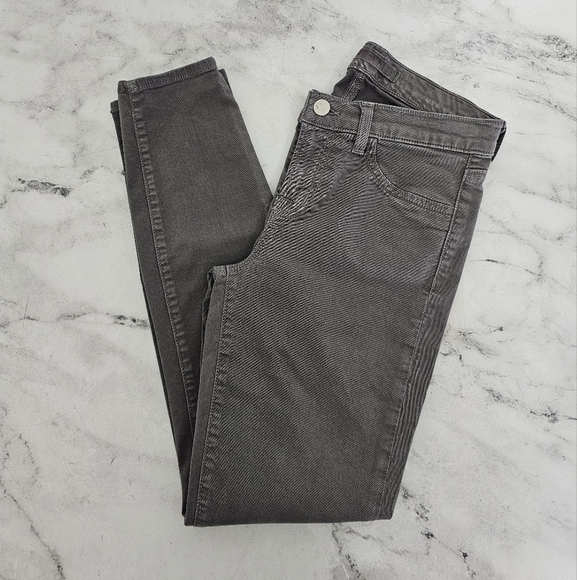 J Brand Capri Mid Rise Skinny Gray Jeans 26 Preowned - Picture 3 of 9